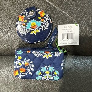Vera Bradley chandelier floral coin purse and mirror